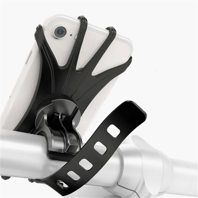 360 Rotation Silicone Bike Phone Holder for Outdoor Cycling