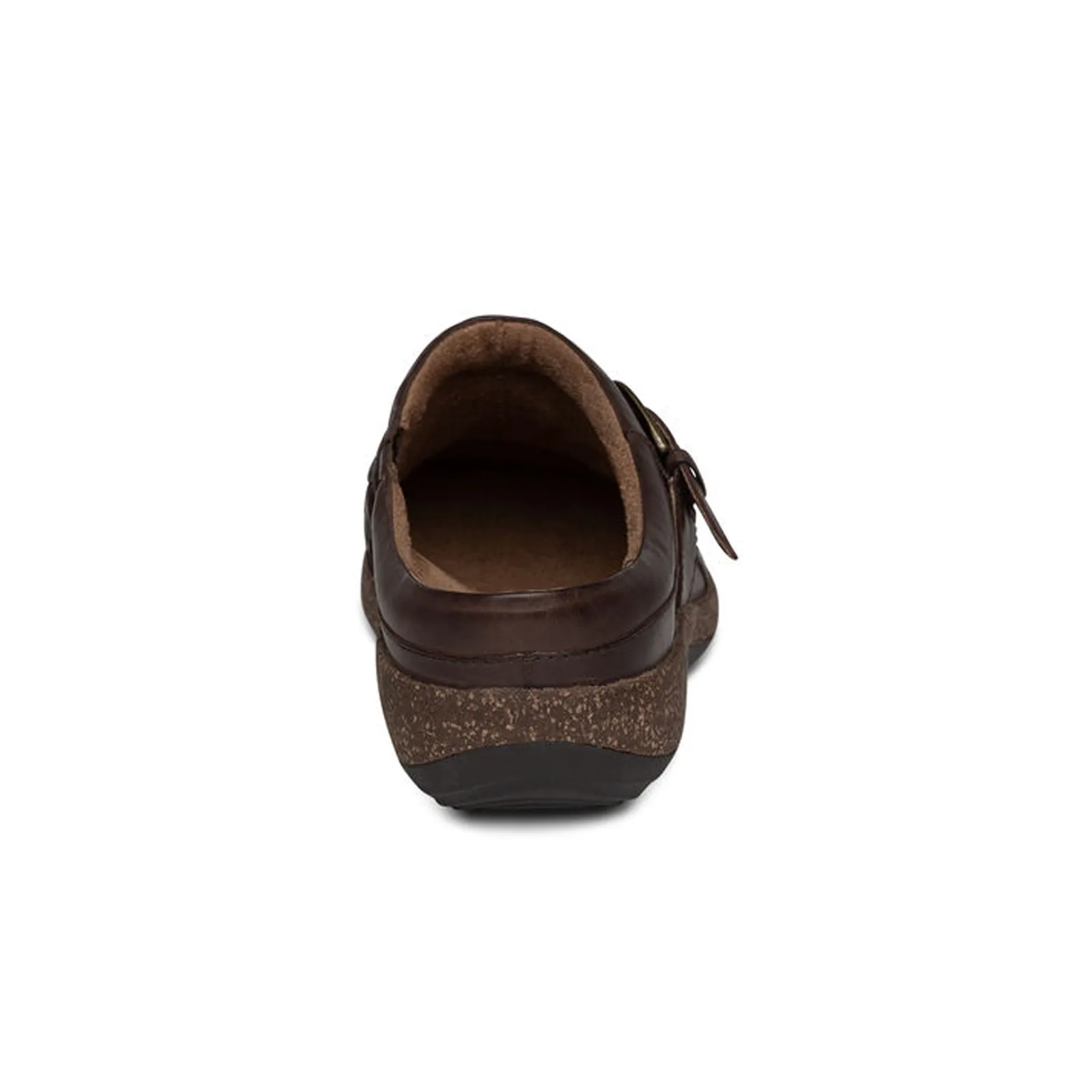 Aetrex Libby Clog (Women) - Brown Leather