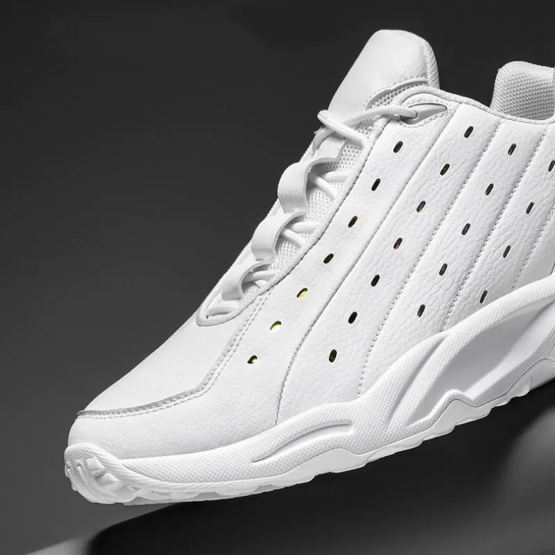 Air Cushion Oversized Leather Breathable Casual Sneakers