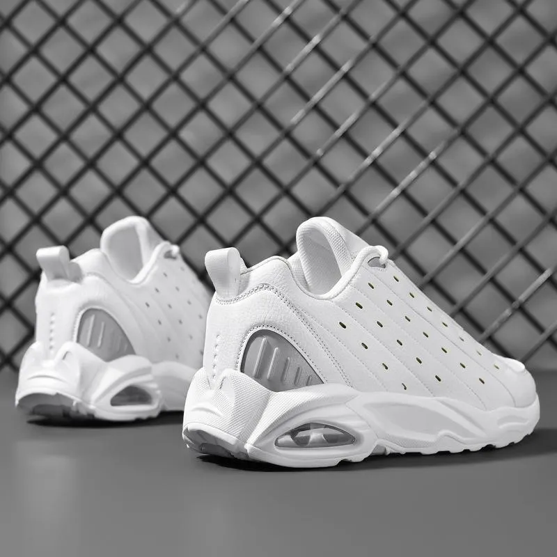 Air Cushion Oversized Leather Breathable Casual Sneakers