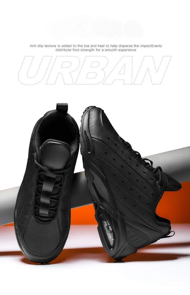 Air Cushion Oversized Leather Breathable Casual Sneakers