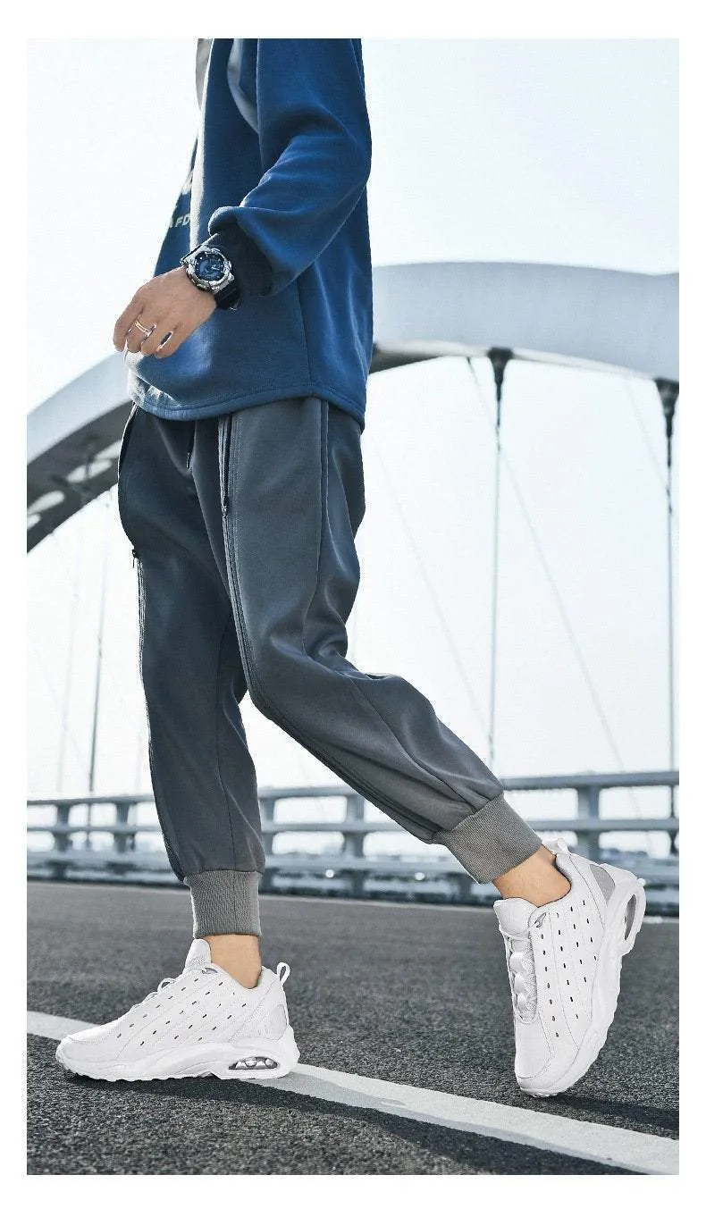 Air Cushion Oversized Leather Breathable Casual Sneakers