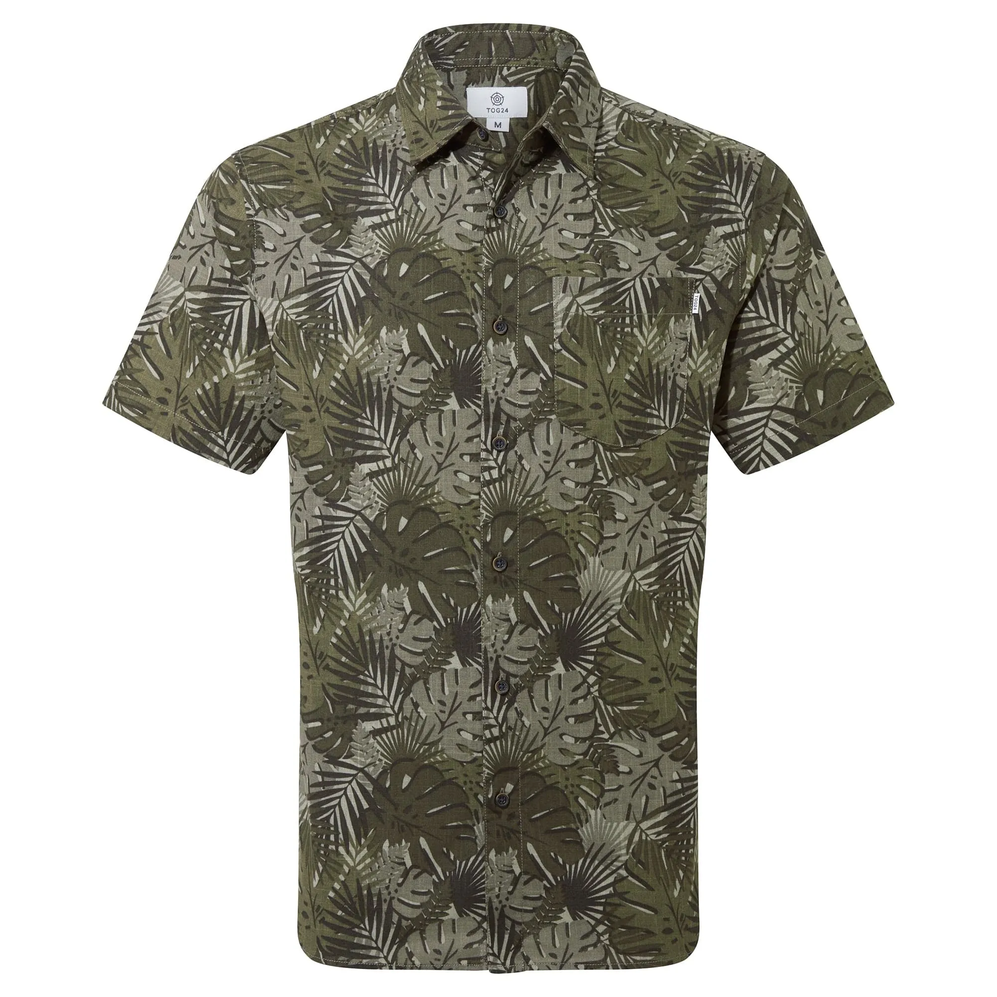 Arnie Mens Short Sleeve Shirt - Khaki