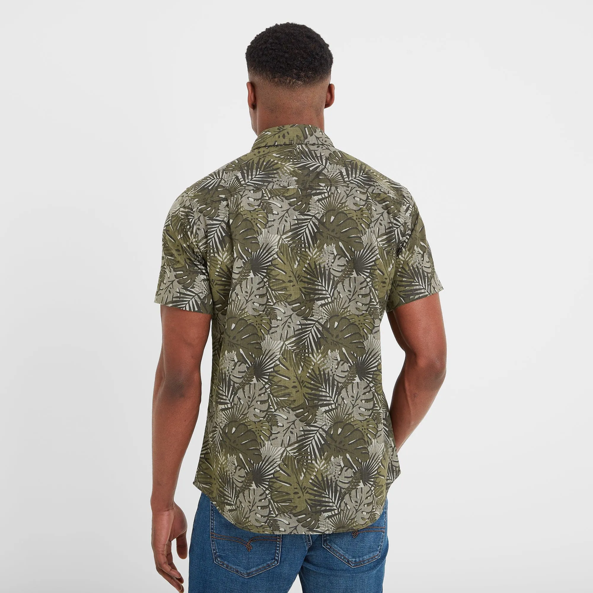 Arnie Mens Short Sleeve Shirt - Khaki