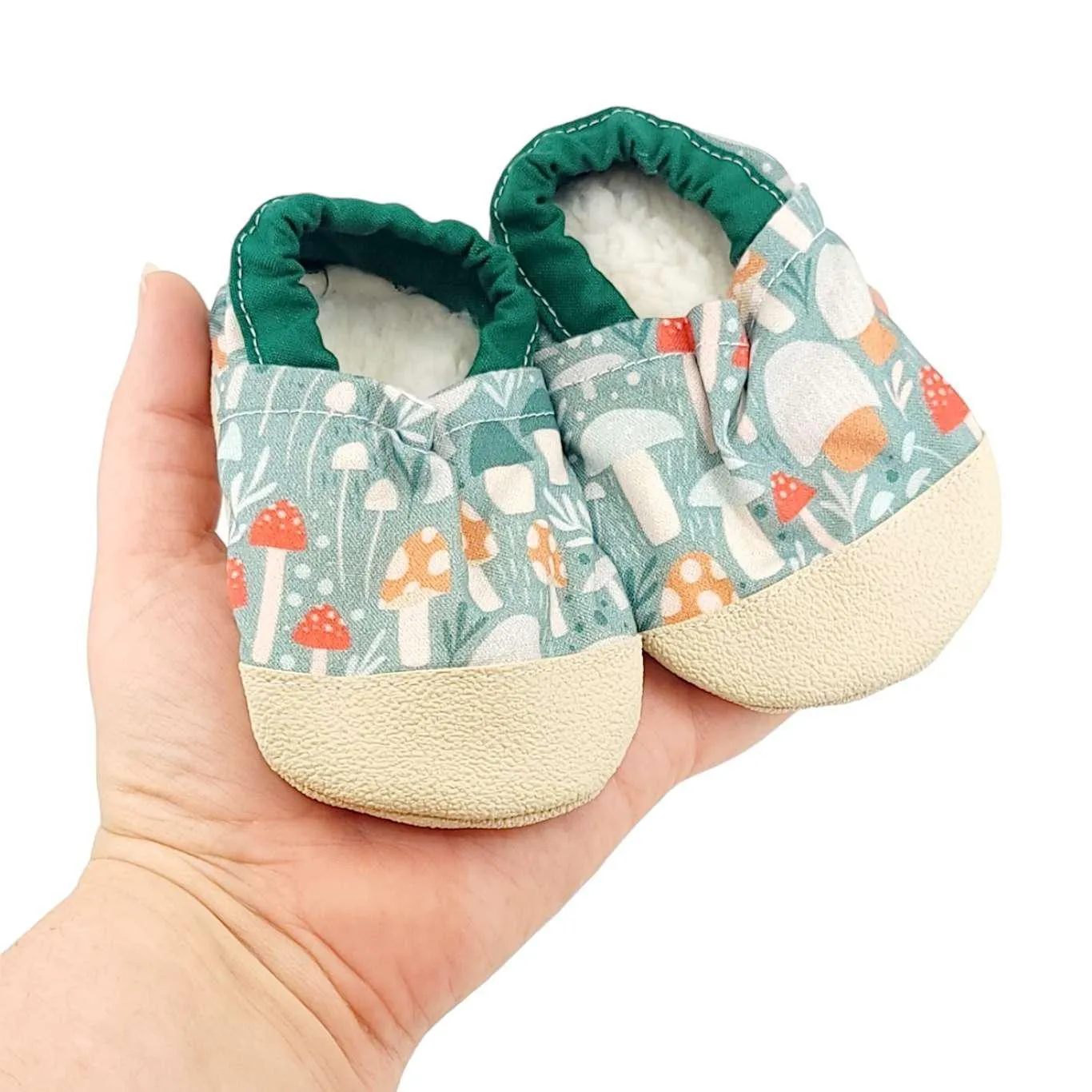 Baby Shoes - Mushrooms (0-6mo or 6-12mo) by This Brave Journey