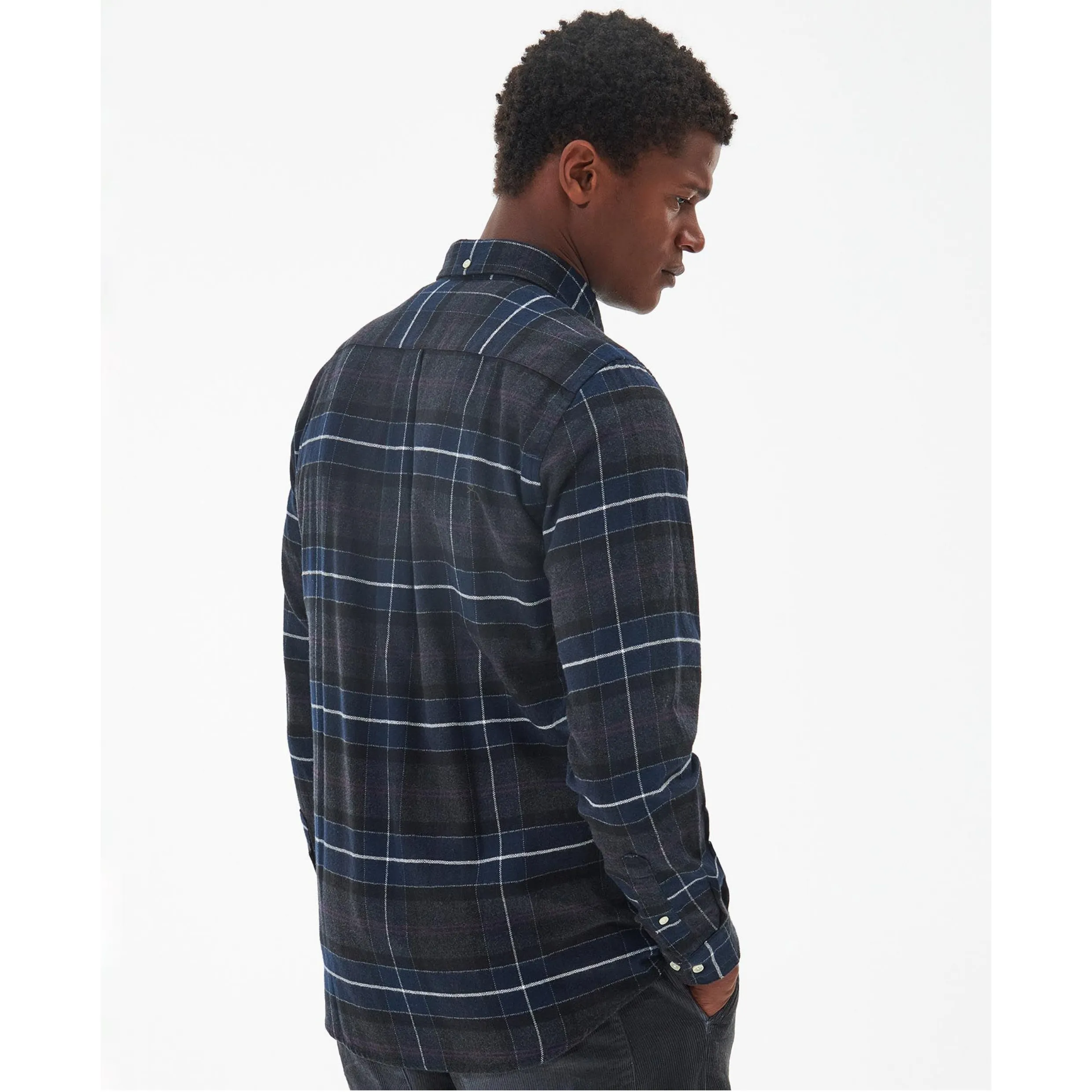 Barbour Kyeloch Tailored Shirt Black Slate MSH5014TN17