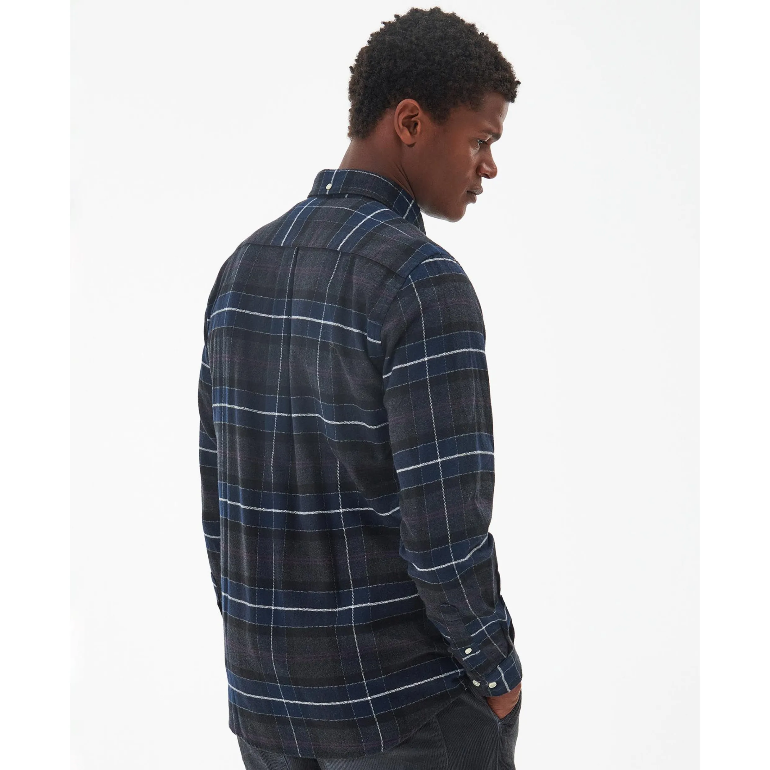 Barbour Kyeloch Tailored Shirt Black Slate MSH5014TN17