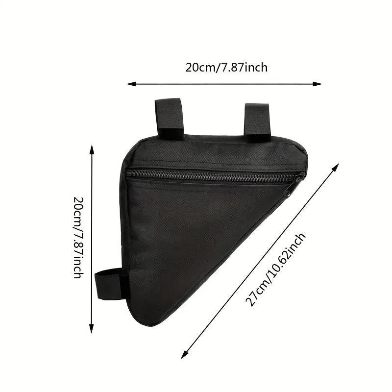 Bike Triangle Frame Bag Convenient Front Tube Storage Solution