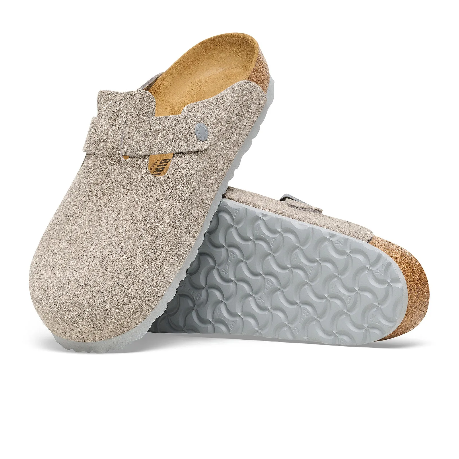 Birkenstock Boston Narrow Clog (Women) - Stone Coin Suede