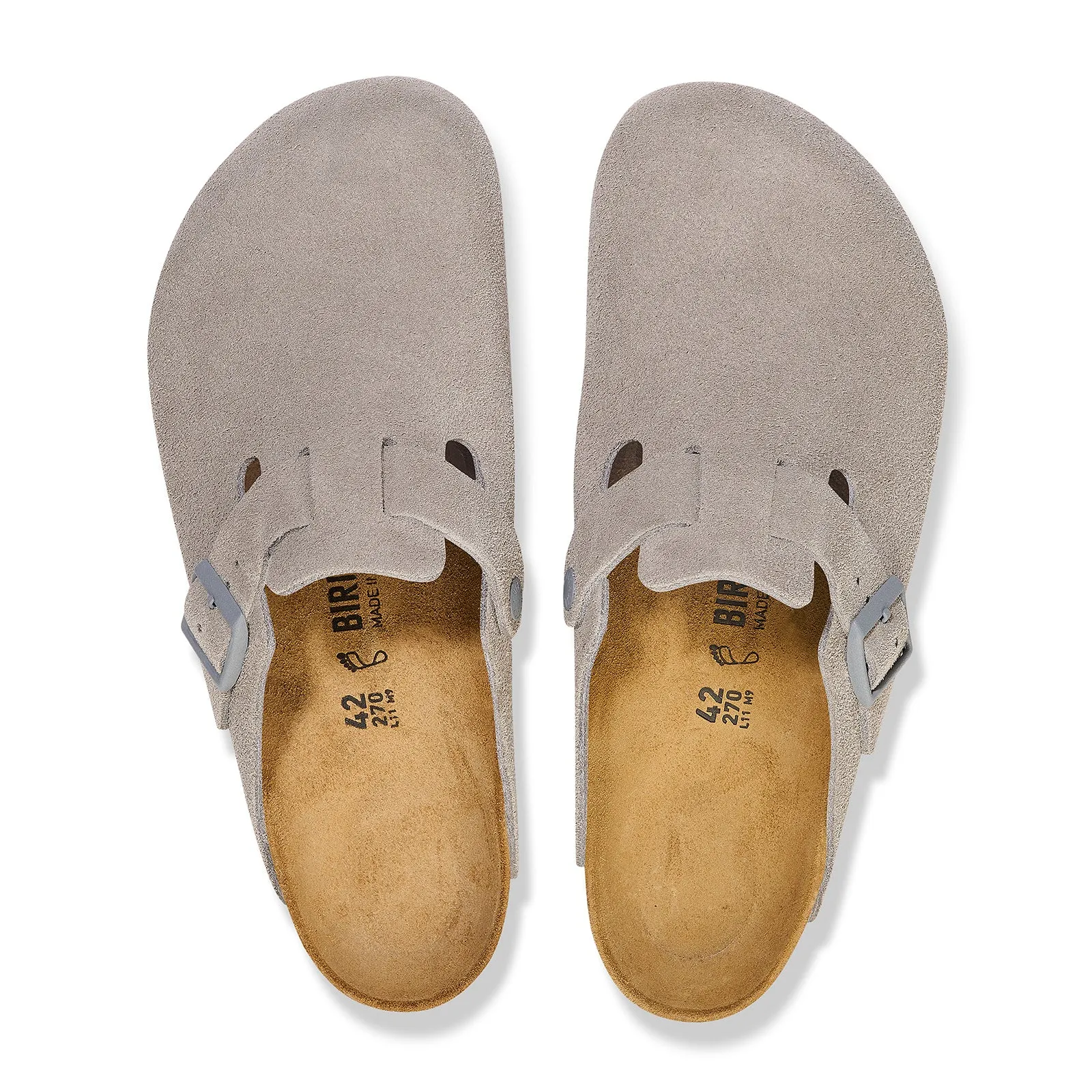 Birkenstock Boston Narrow Clog (Women) - Stone Coin Suede