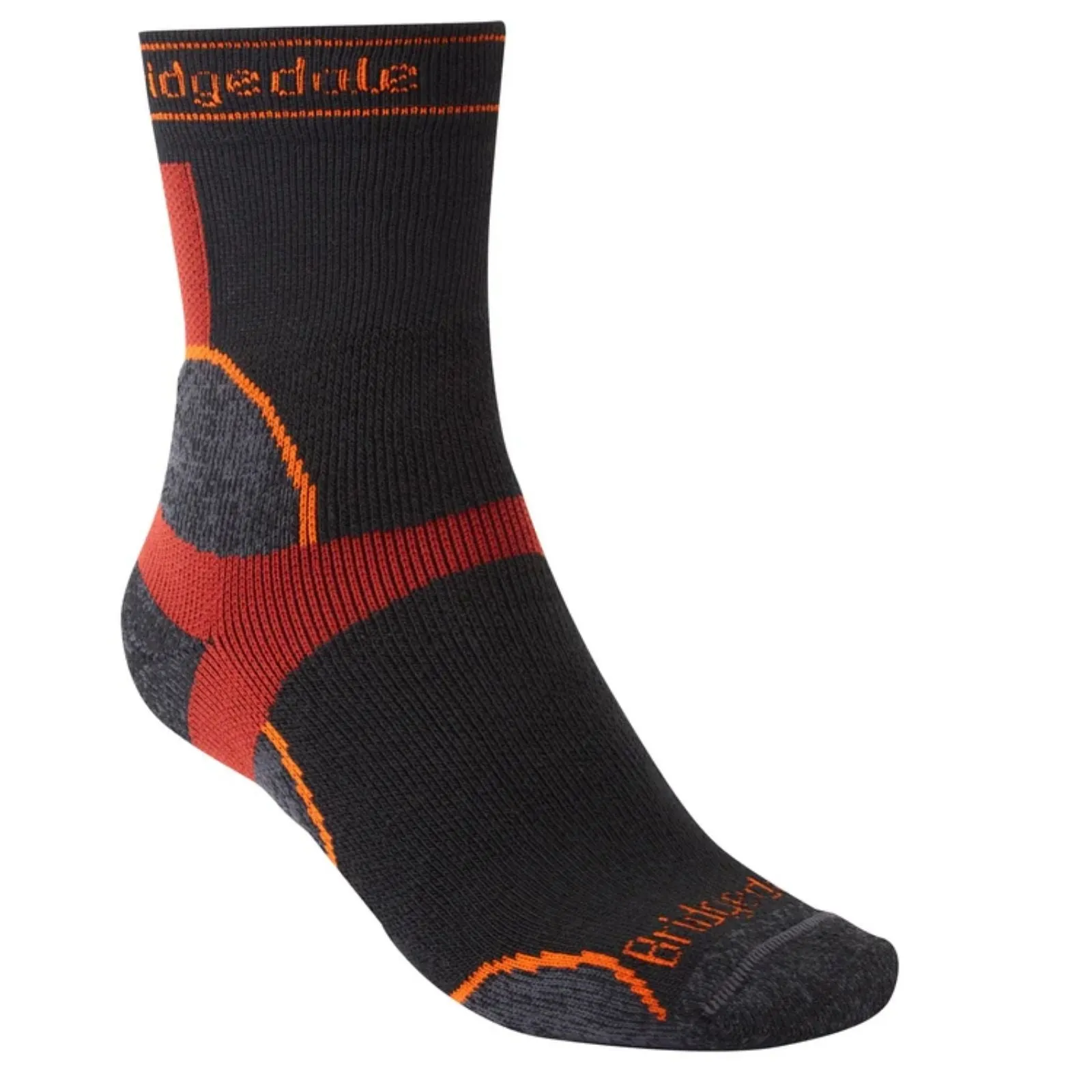 Bridgedale Mens Trail Run Midweight T2 Merino Sport Crew  Socks