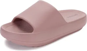 BRONAX Arch Support Slides for Women and Mens | Cushioned Thick Sole Pain Relief Slippers