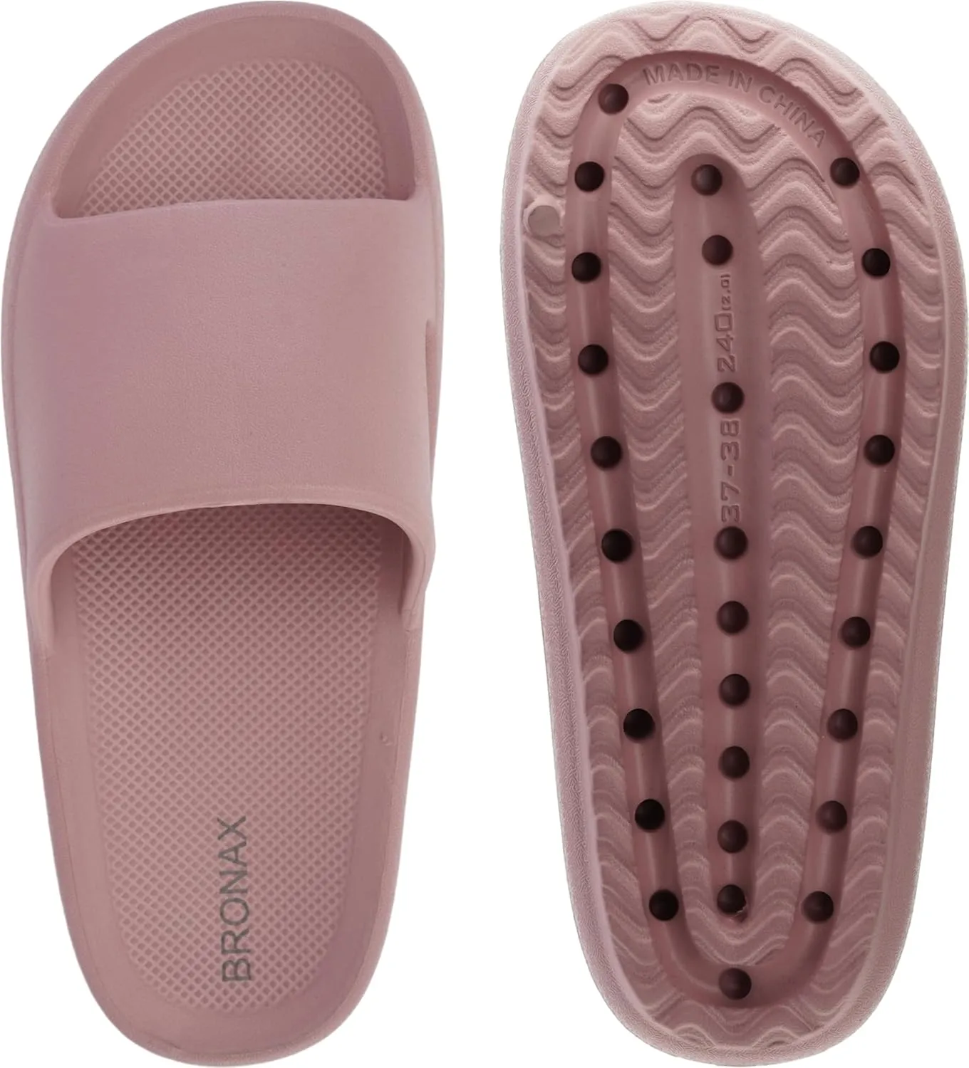 BRONAX Arch Support Slides for Women and Mens | Cushioned Thick Sole Pain Relief Slippers