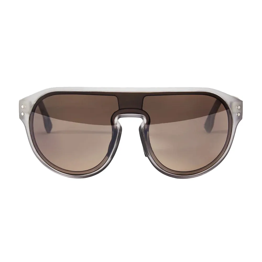CAFE DU CYCLISTE Eyewear Gabin - Crystal Grey Frame Brown Photocromic Lens