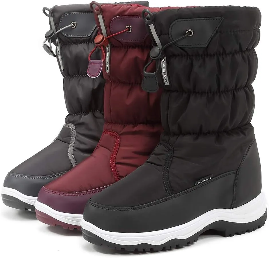CIOR Women's Snow Boots Winter II Water-Resistant Fur Lined Frosty Warm Anti-Slip Boot U120WMX001-0429