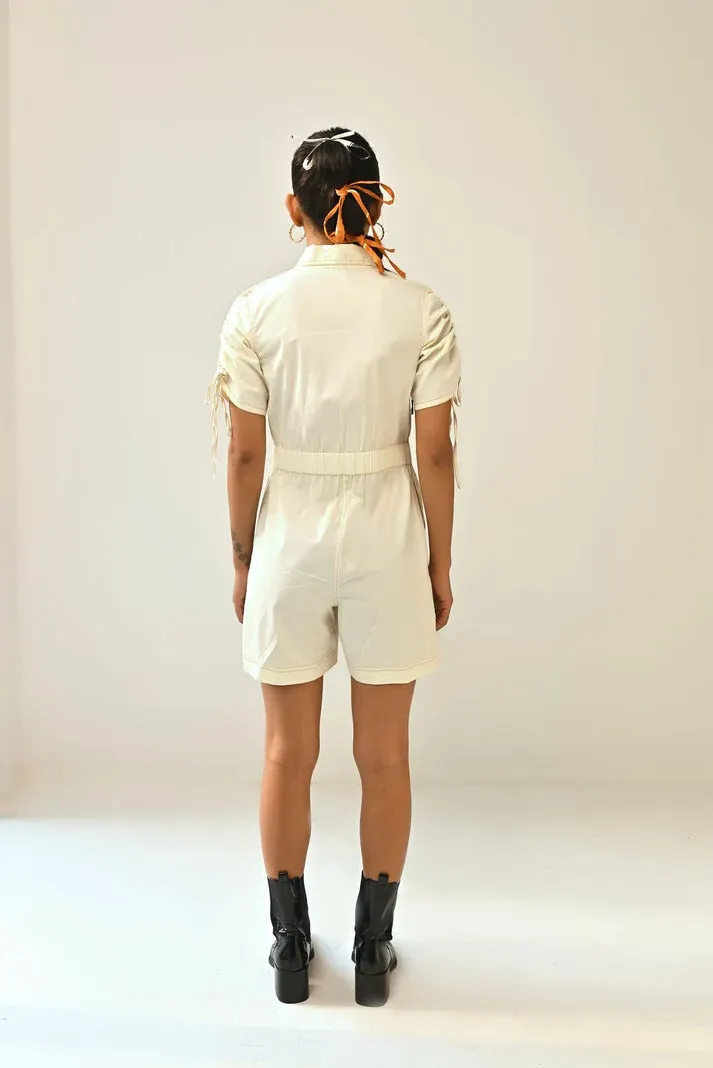 Cotton Women's Off White Romper