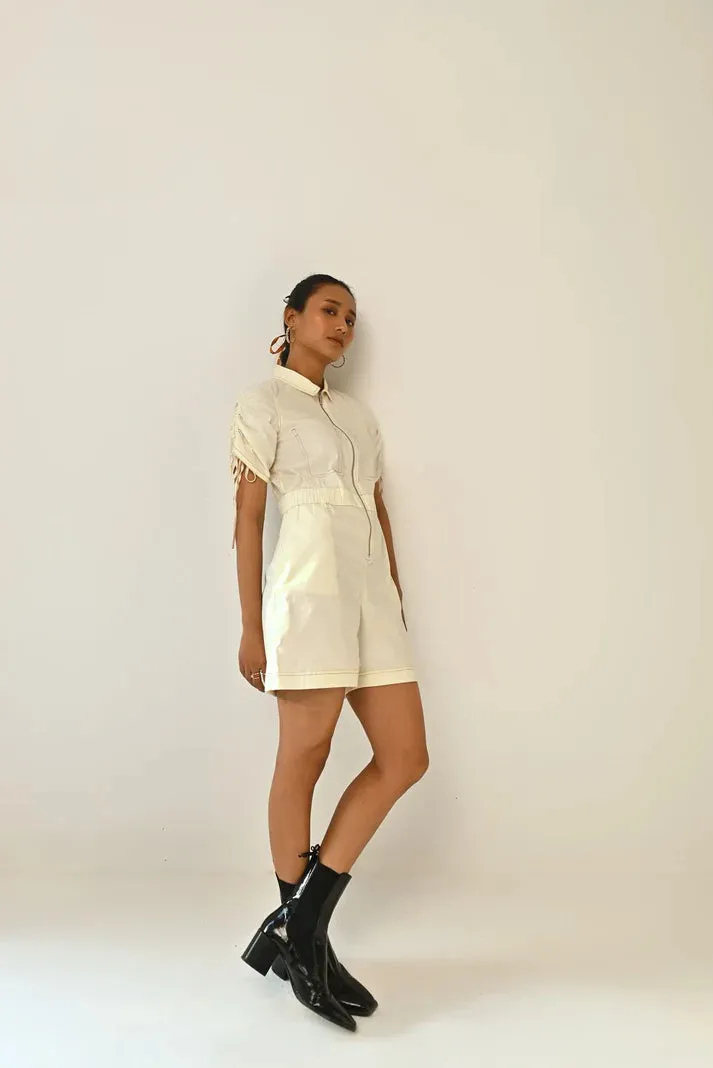 Cotton Women's Off White Romper