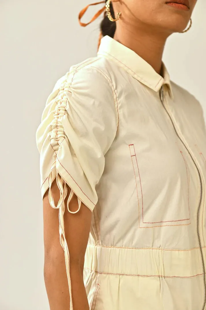 Cotton Women's Off White Romper