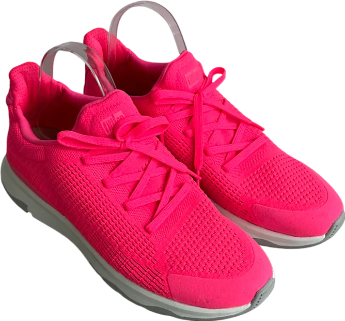 Fit Flop Pink Vitamin Ffx Knit Trainers UK 8 EU 41 👠