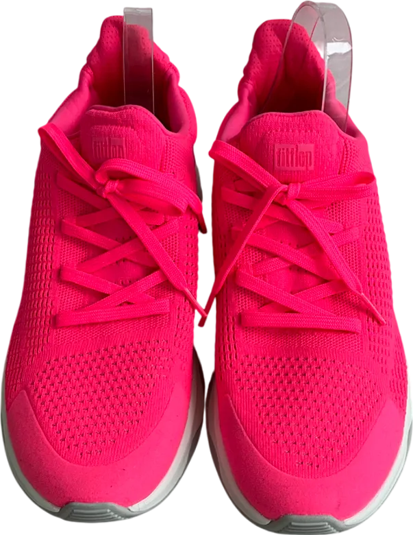 Fit Flop Pink Vitamin Ffx Knit Trainers UK 8 EU 41 👠