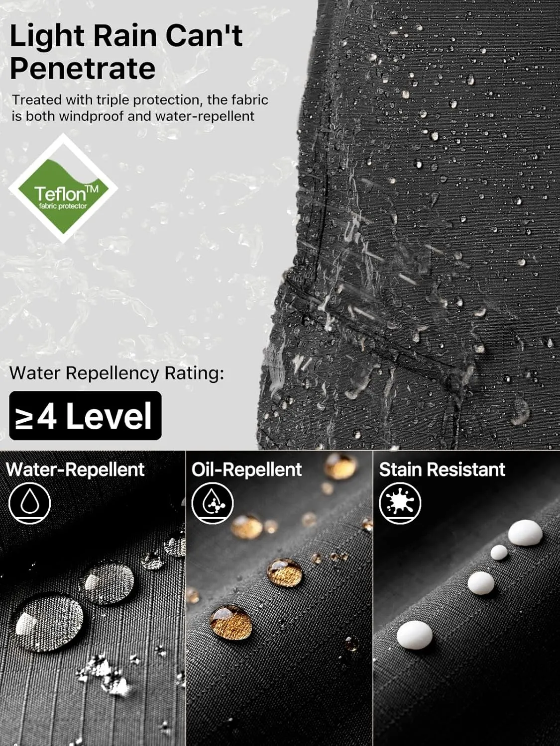FREE SOLDIER Men's Cargo Pants Water Resistant Ripstop Tactical Pants for Men Work Pants Lightweight Outdoor Hiking Pants Men