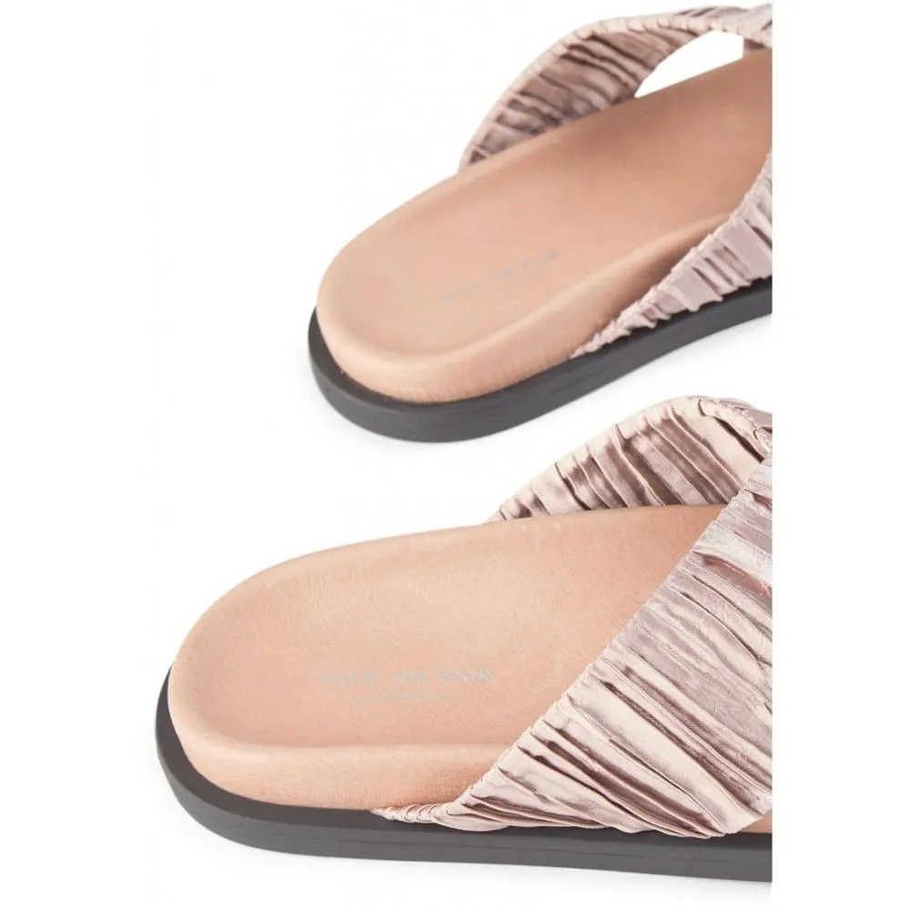 Ivy sandal textile - NUDE