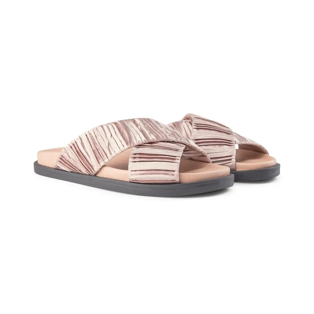 Ivy sandal textile - NUDE