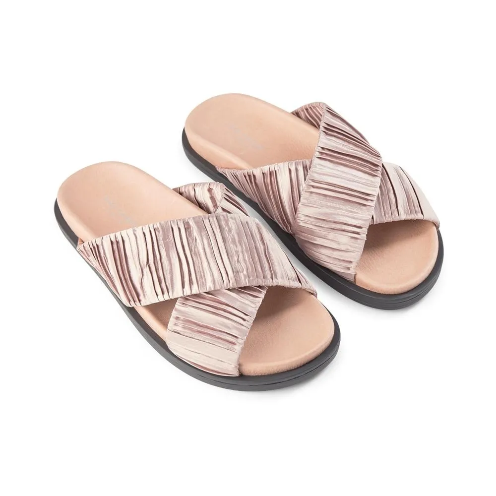 Ivy sandal textile - NUDE