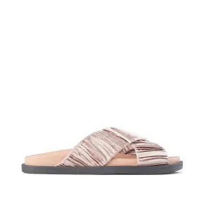 Ivy sandal textile - NUDE