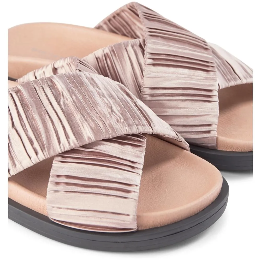 Ivy sandal textile - NUDE