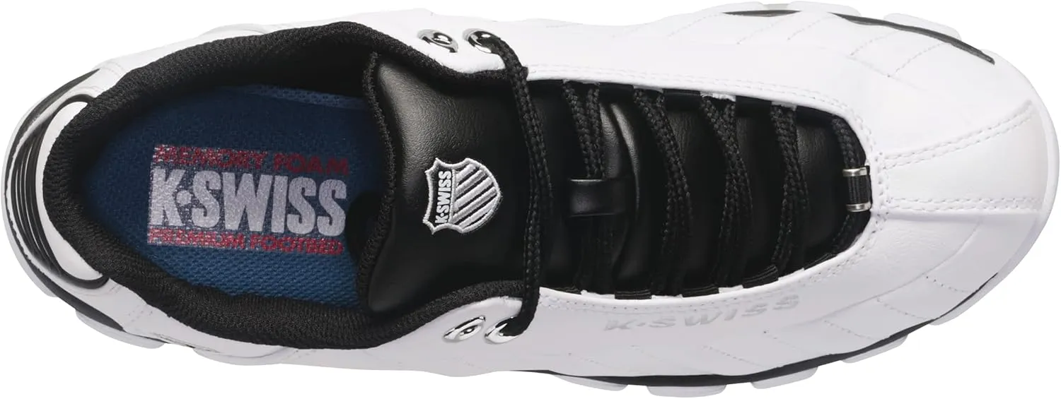 K-Swiss Men's ST329 CMF Sneaker, Wide Tennis Dad Walking Shoes Leather Upper