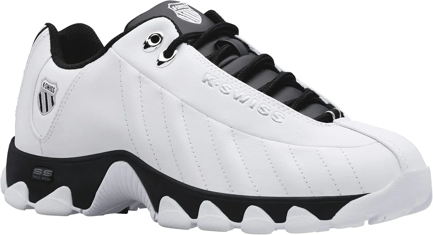 K-Swiss Men's ST329 CMF Sneaker, Wide Tennis Dad Walking Shoes Leather Upper
