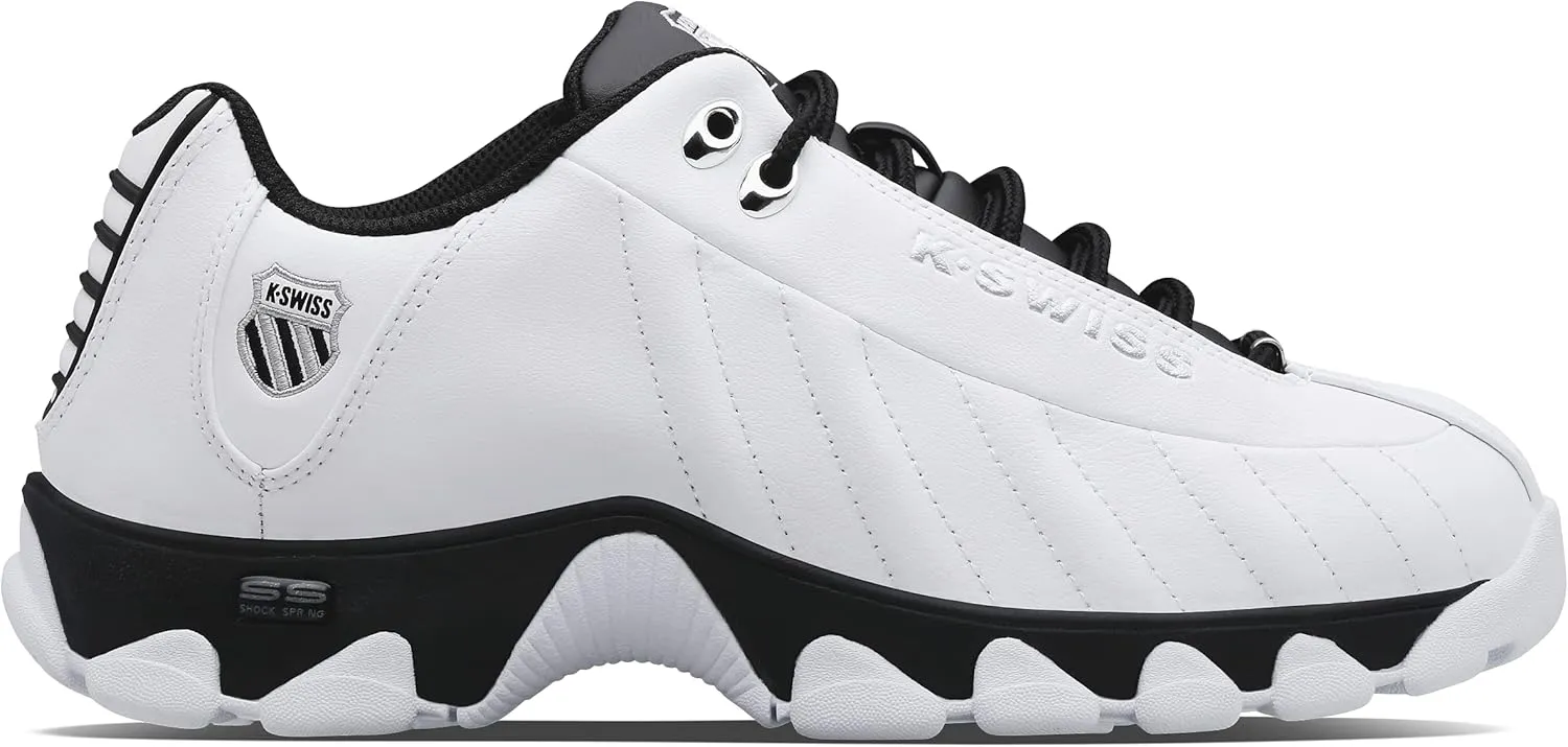 K-Swiss Men's ST329 CMF Sneaker, Wide Tennis Dad Walking Shoes Leather Upper