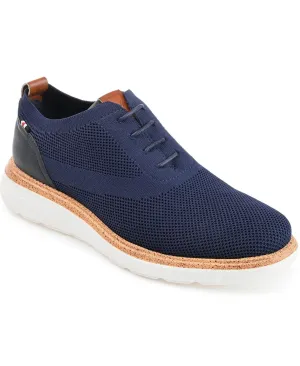 Lamont Vance Co. Men's Knitted Casual Dress Shoes, Blue