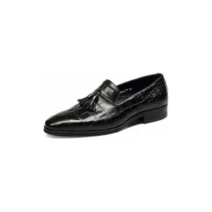 Luxury Alligator Tassel Slip-On Loafers