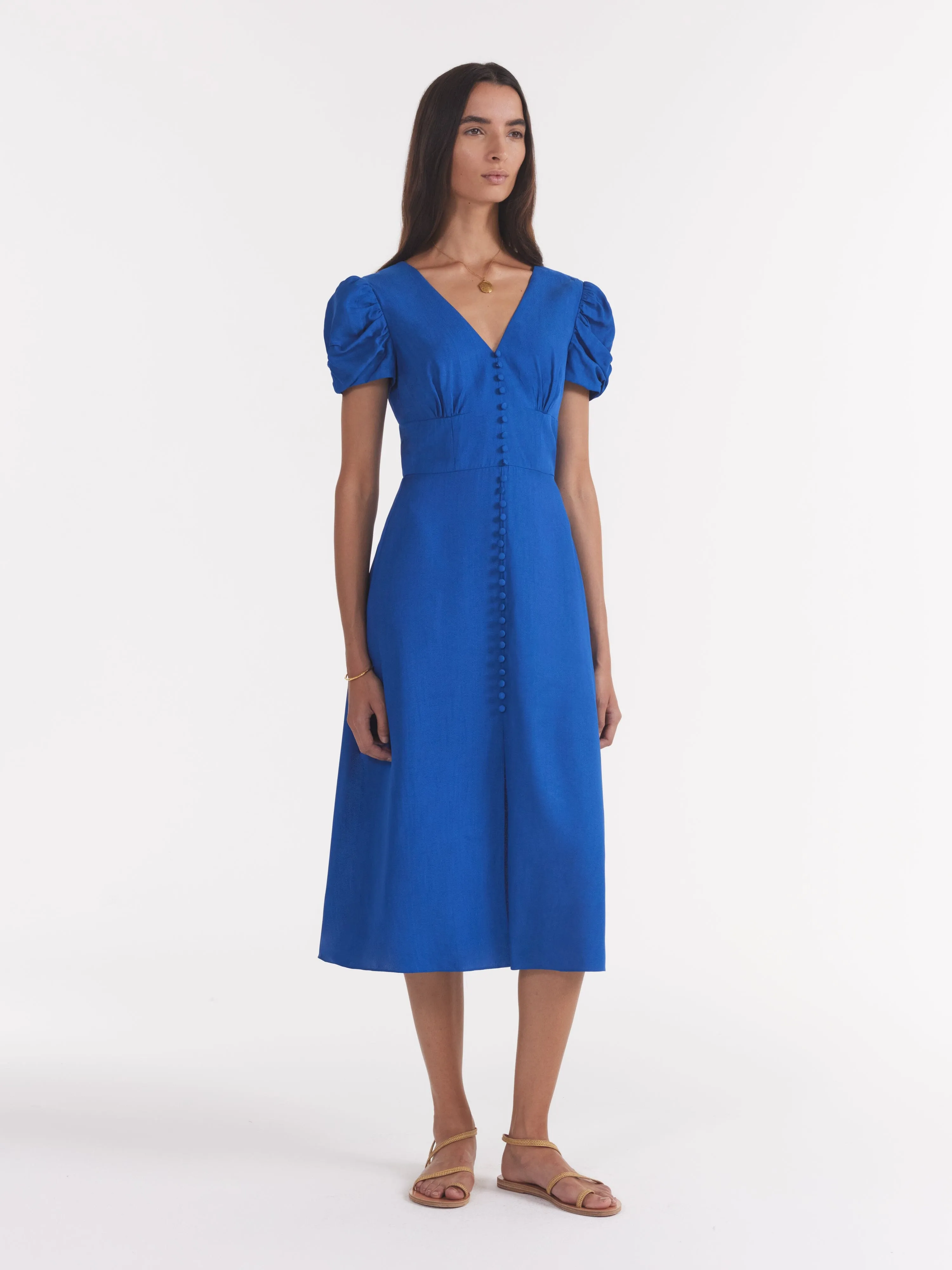 Margot Dress in Lapis Blue