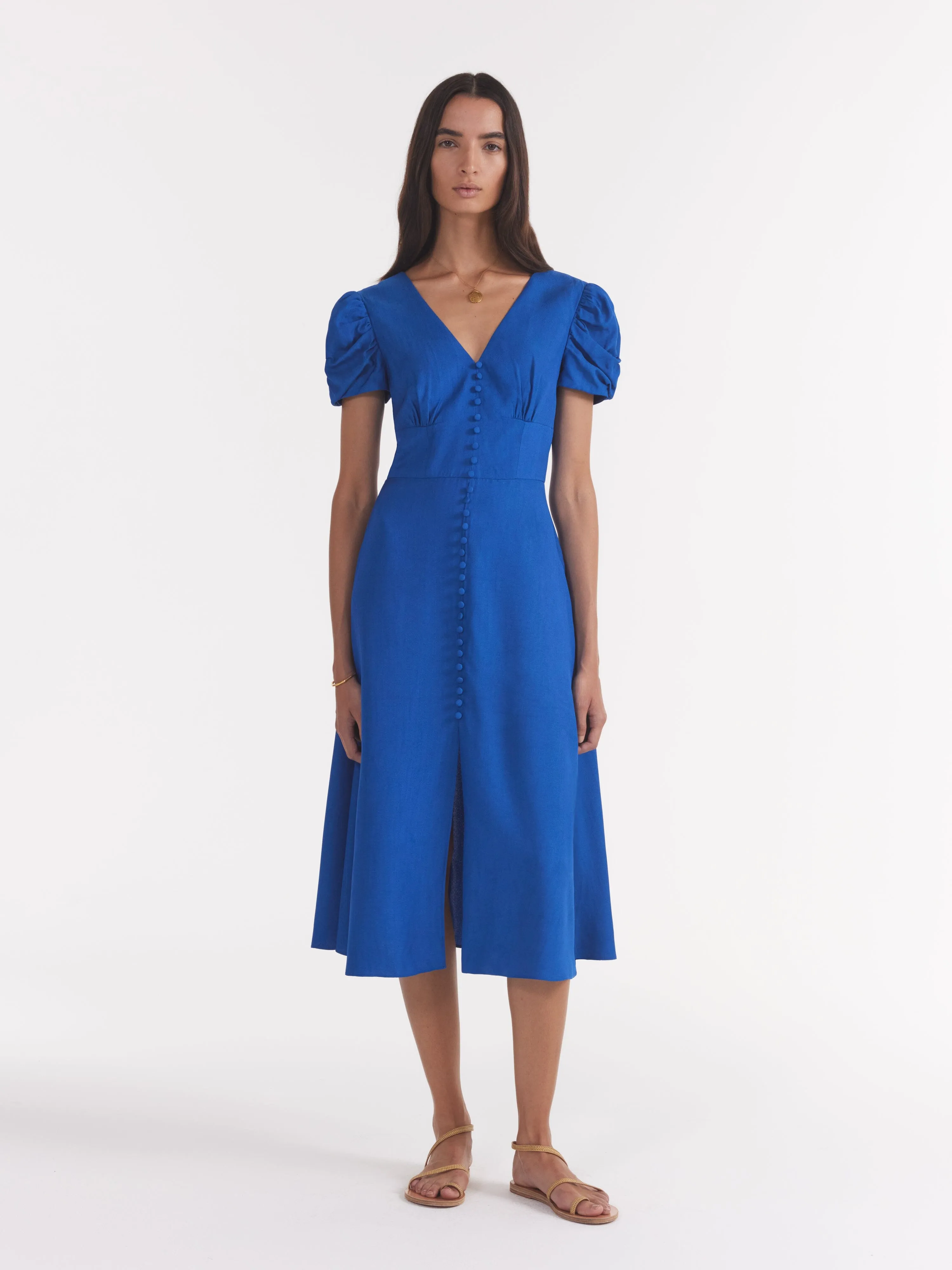 Margot Dress in Lapis Blue