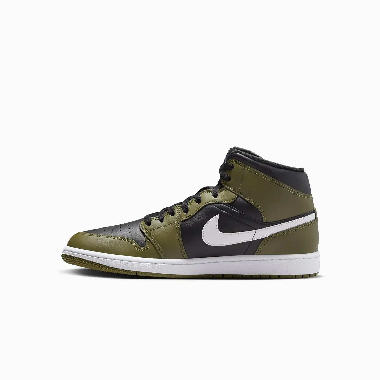 Men's Air Jordan 1 Mid "Black Medium Olive"