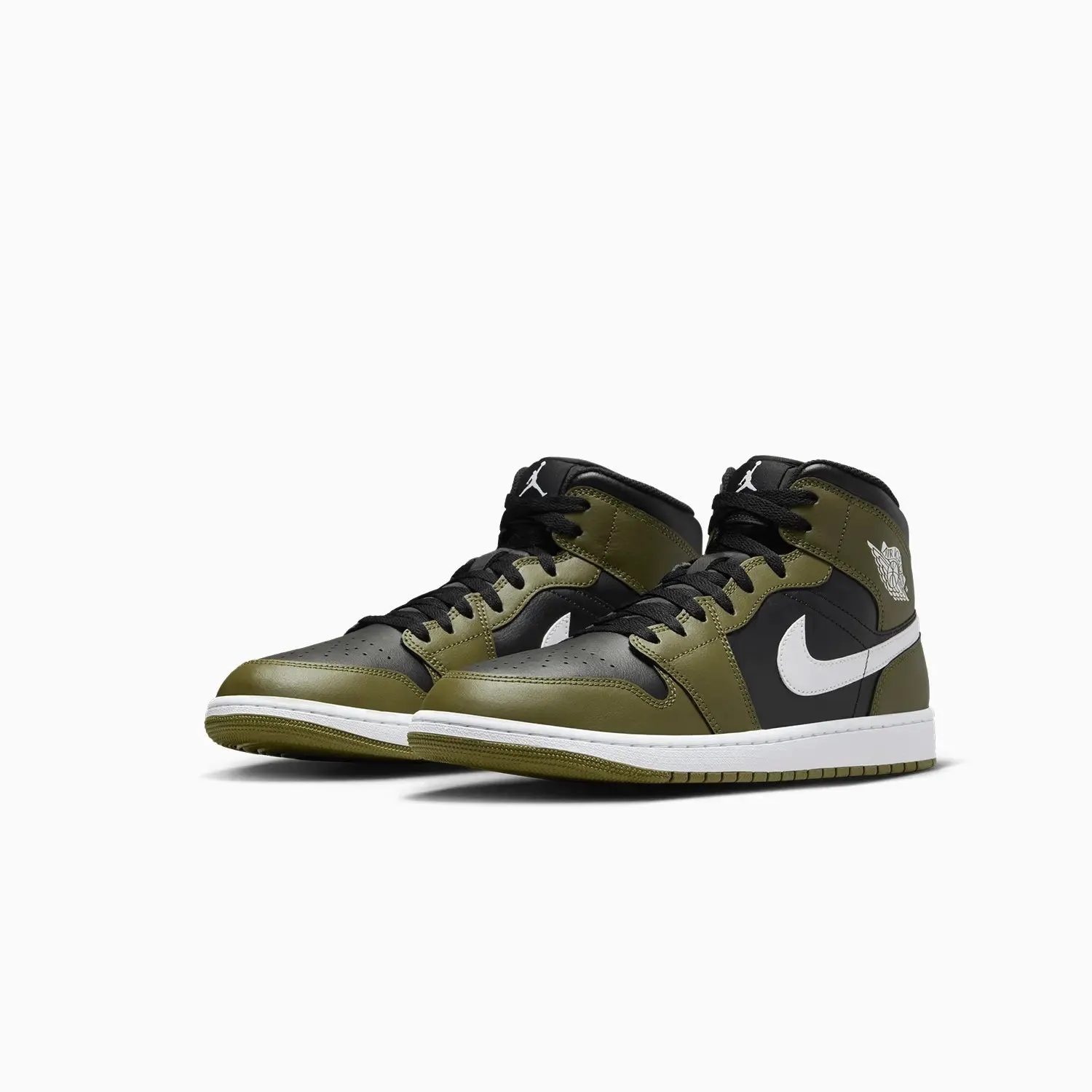 Men's Air Jordan 1 Mid "Black Medium Olive"