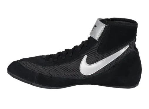 NIKE SPEEDSWEEP VII WRESTLING SHOES BOXING BOOTS US 8.5-10.5 Black Metallic Silver
