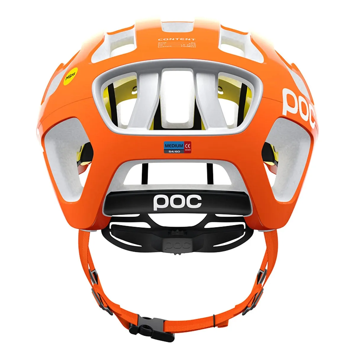 POC OCTAL MIPS Cycling Helmet - Fluorescent Orange AVIP