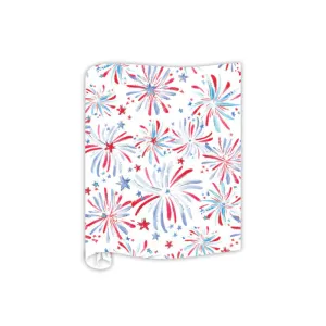 Red White & Blue Fireworks Table Runner
