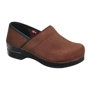Sanita Professional Smooth Oiled Clog (Women) - Brown