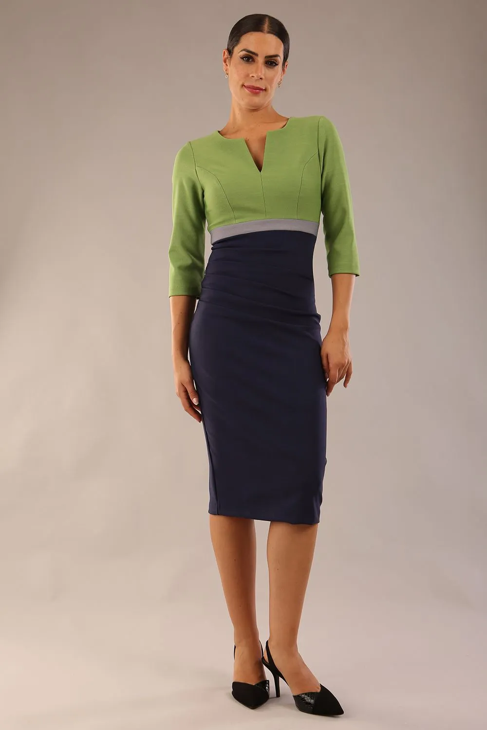 Seed Lara Colour Block Pencil Dress