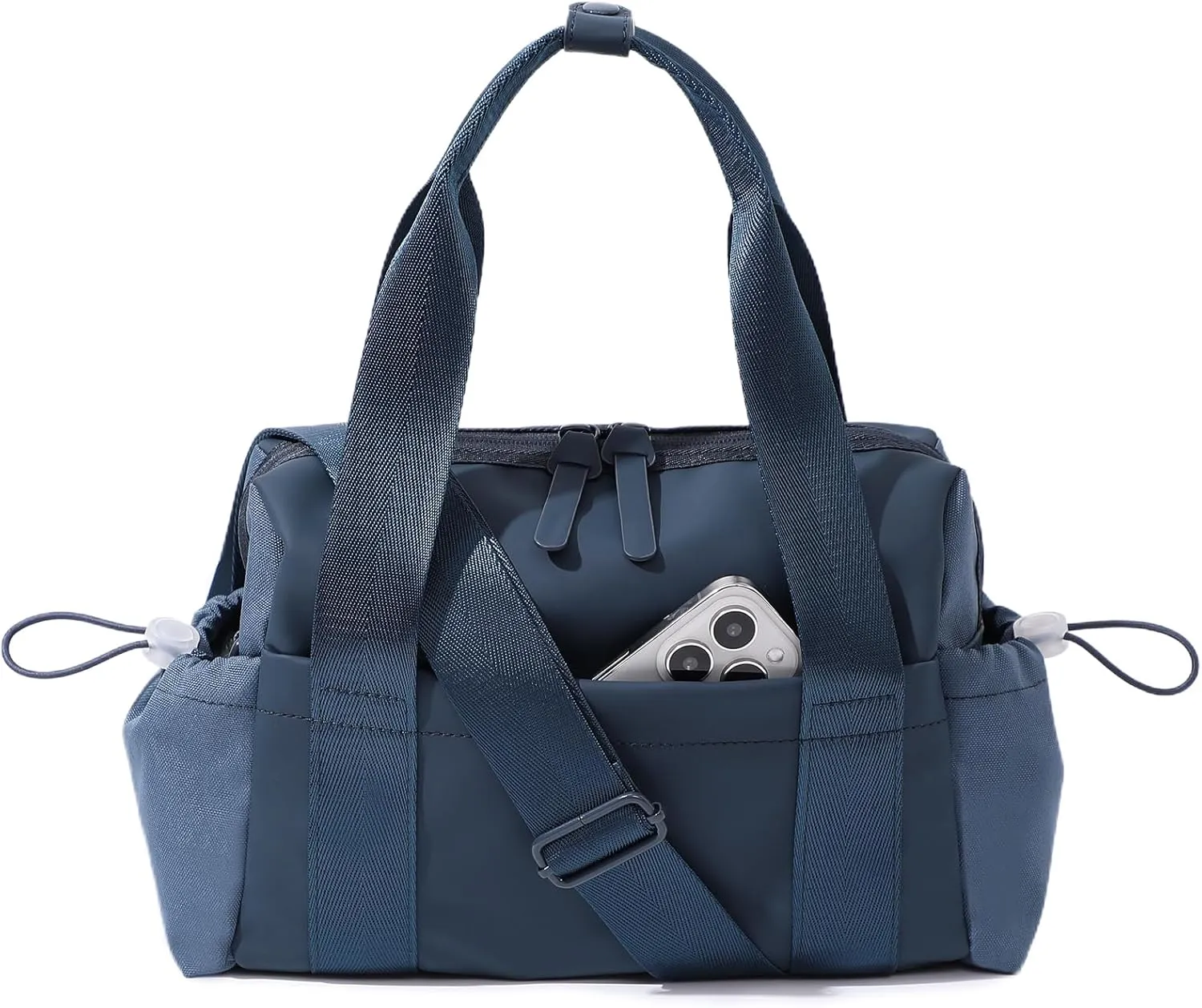 Small Gym Bag for Women, Mini Crossbody Gym Duffle Bag with Wet Compartment, Carry on Gym Tote Bag for Workout Dance Sport Travel (Mini-Blue)
