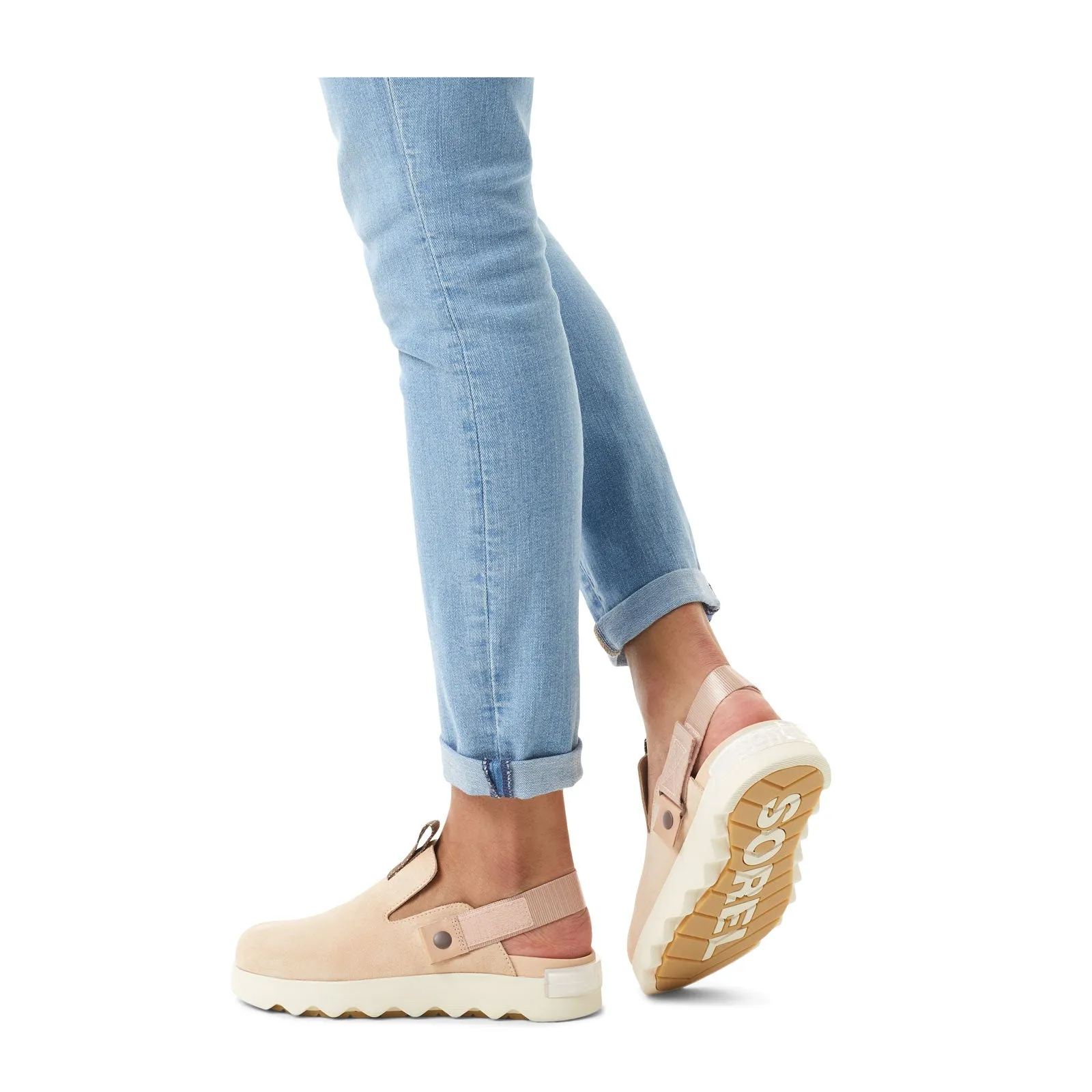 Sorel Womens Viibe Clog - Nova Sand & Midnight Cocoa Stylish Footwear