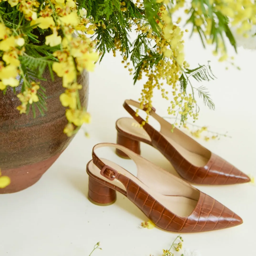 Stacey Heels - Cognac