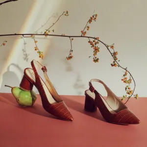 Stacey Heels - Cognac