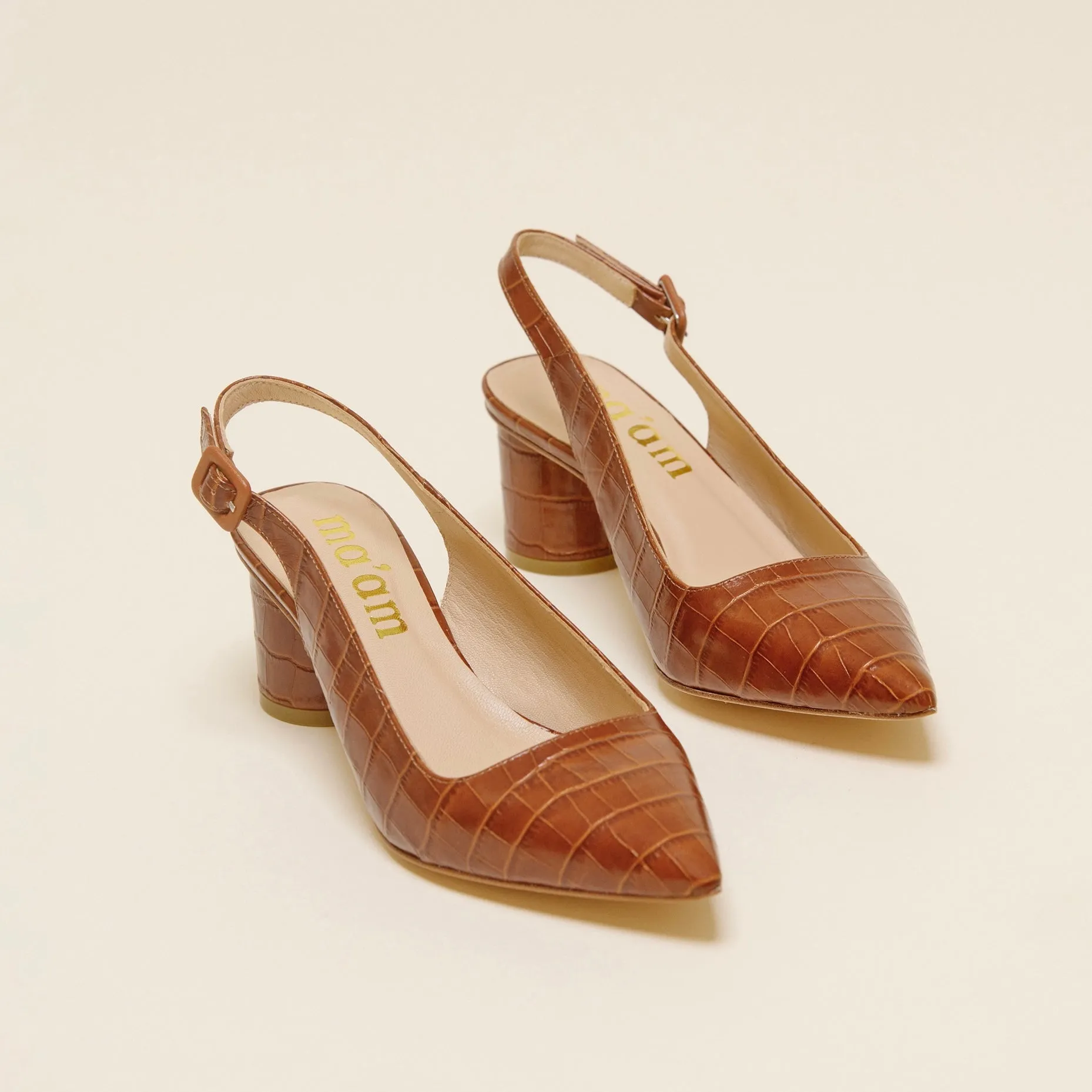 Stacey Heels - Cognac