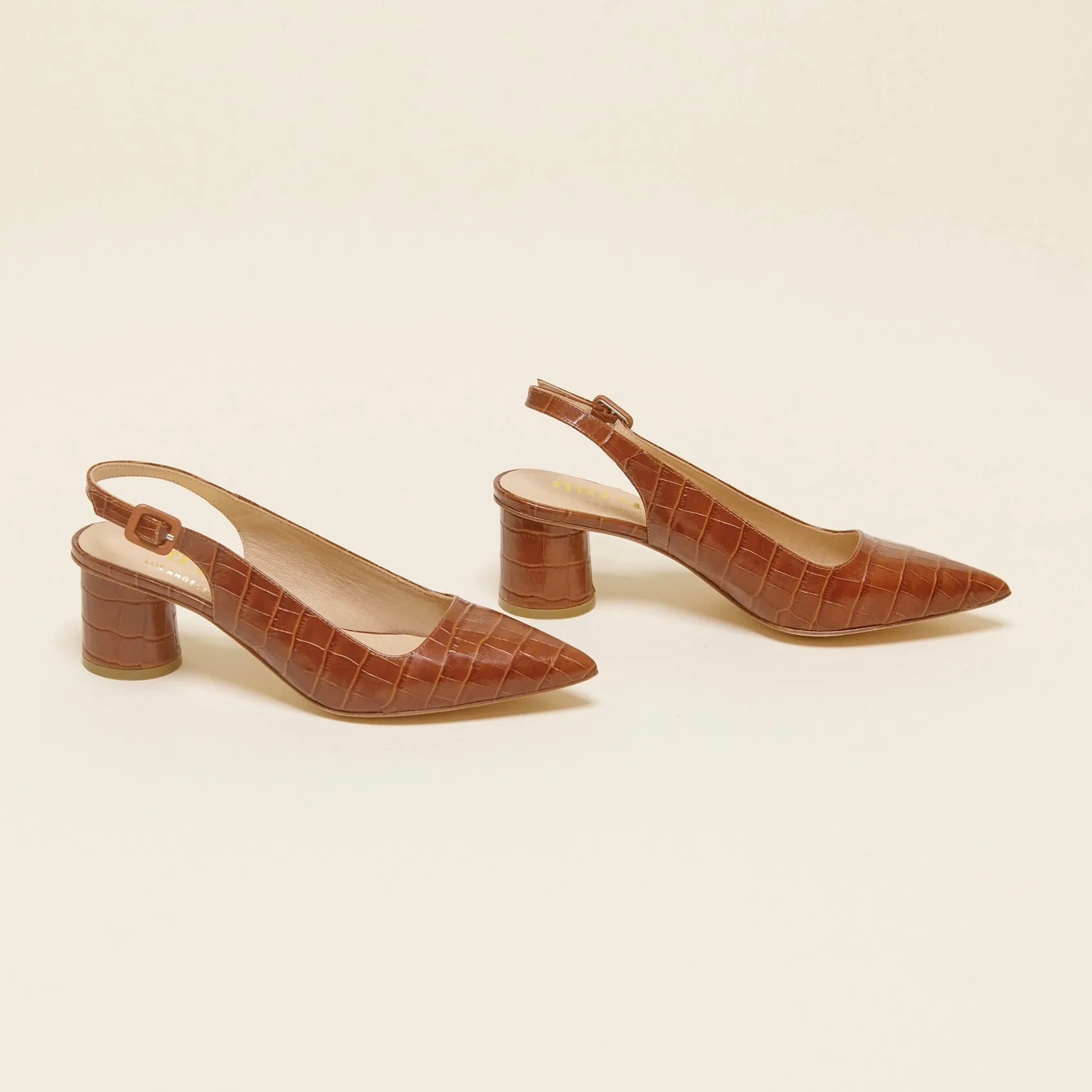 Stacey Heels - Cognac